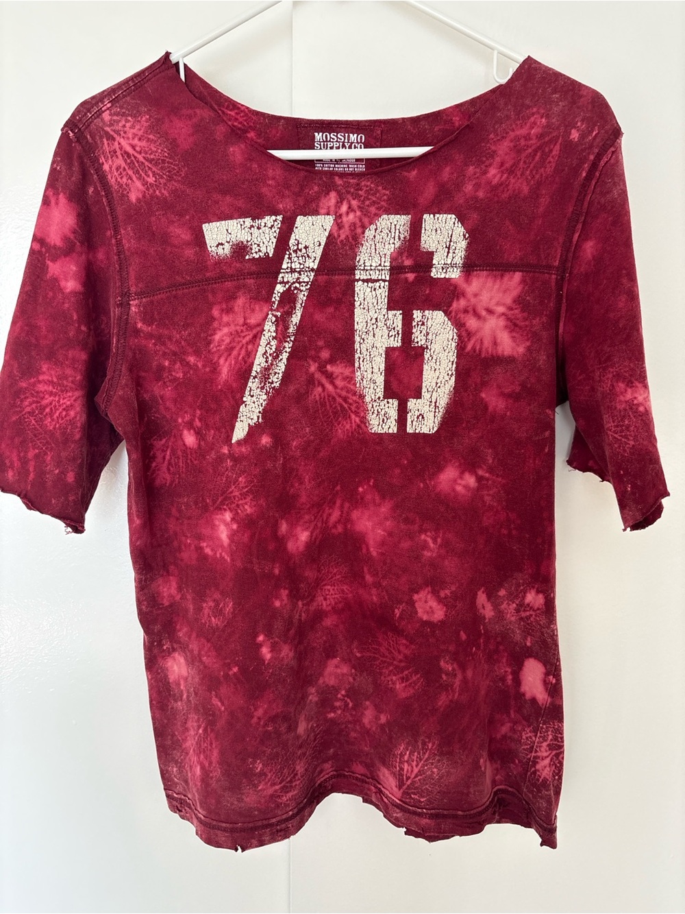 Mossimo Supply Co. Youth Burgundy Tie-Dye '76 Graphic Tee